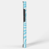 Blue Zebra Pattern Samsung Galaxy Hoesje (Rechterkant)