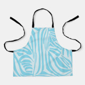 Blue Zebra Pattern Schort (Voorkant)