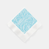 Blue Zebra Pattern Servet (Hoek)