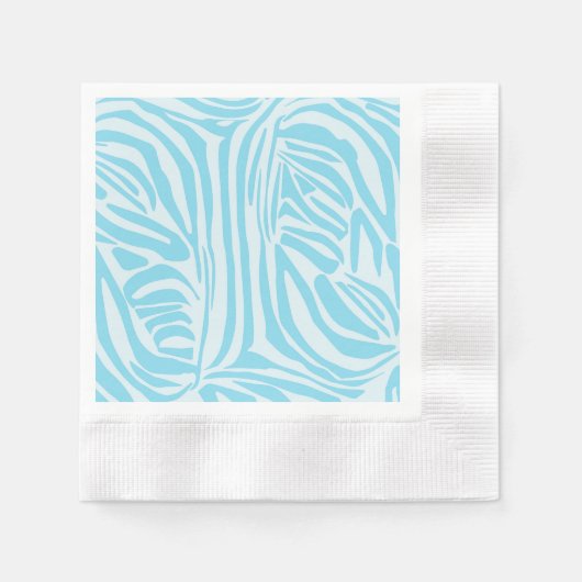 Blue Zebra Pattern Servet (Voorkant)