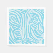 Blue Zebra Pattern Servet (Voorkant)