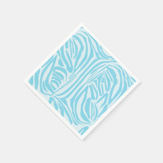 Blue Zebra Pattern Servet (Hoek)