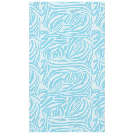 Blue Zebra Pattern Tafelkleed (Voorkant)