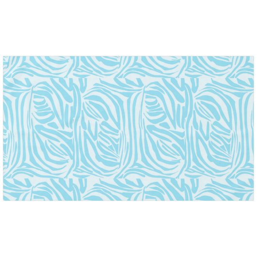 Blue Zebra Pattern Tafelkleed (Voorkant (Horizontaal))