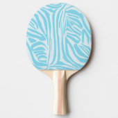 Blue Zebra Pattern Tafeltennisbatje (Voorkant)