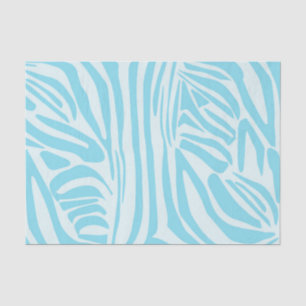 Blue Zebra Pattern Tissuepapier