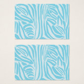 Blue Zebra Pattern Visitekaartje (Voorkant /achterkant)
