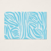 Blue Zebra Pattern Visitekaartje (Voorkant)