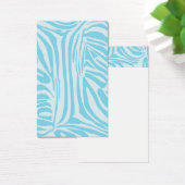 Blue Zebra Pattern Visitekaartje (Bureau)