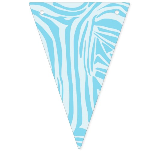 Blue Zebra Pattern Vlaggetjes (Eerste vlag)