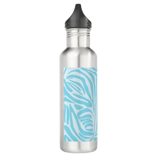 Blue Zebra Pattern Waterfles (Links)
