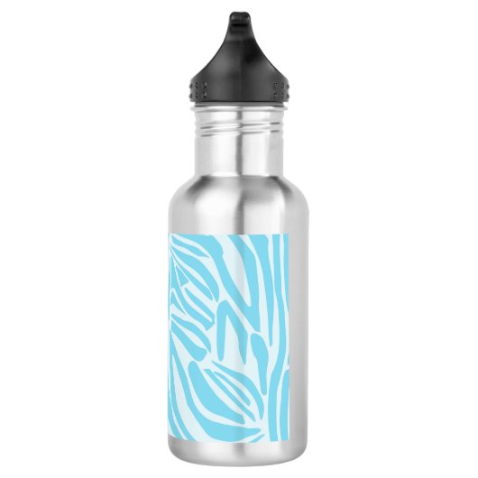 Blue Zebra Pattern Waterfles (Rechts)