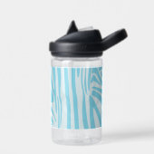 Blue Zebra Pattern Waterfles (Links)