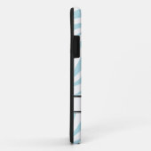 Blue Zebra Print gepersonaliseerde iPhone 5 Hoesje (Achterkant/rechts)