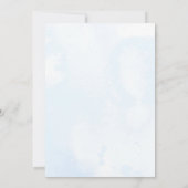 Blue Zee Boho Rainbow Baby shower Kaart (Achterkant)
