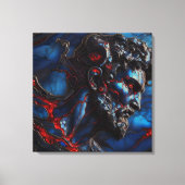 Blue Zee Guardian - AI op het werk Canvas Afdruk (Voorkant)