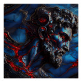 Blue Zee Guardian - AI op het werk Perfect Poster (Voorkant)