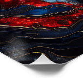 Blue Zee Guardian - AI op het werk Perfect Poster (Hoek)