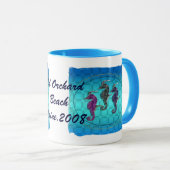 Blue Zee Horse Race. Mok (Voorkant rechts)