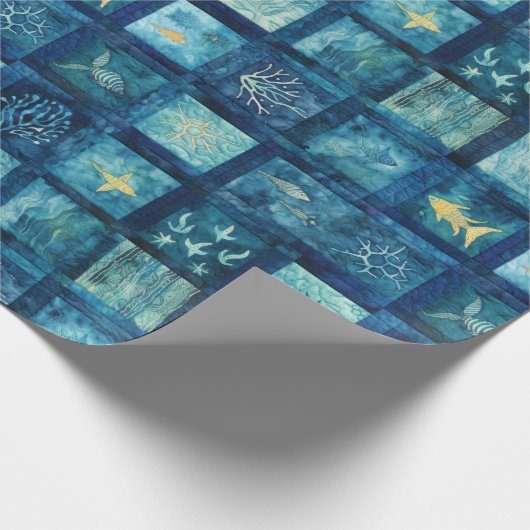 Blue Zee Ocean Beach Cadeaupapier (Hoek)