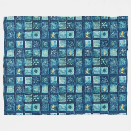 Blue Zee Ocean Beach Fleece Deken (Voorkant (Horizontaal))