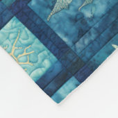 Blue Zee Ocean Beach Fleece Deken (Hoek)