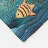 Blue Zee Ocean Beach Zeesterren Fleece Deken (Hoek)