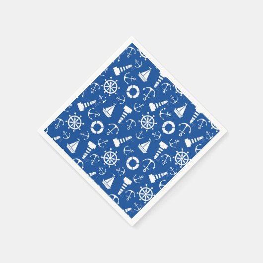 Blue Zee Pattern Servet (Hoek)