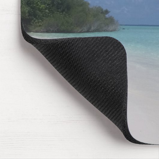 Blue Zee Sky White Clouds Sand Maldives Sjabloon Muismat (Hoek)