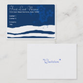 Blue Zee Wave Visitekaartje (Voorkant / Achterkant)