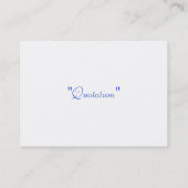 Blue Zee Wave Visitekaartje (Achterkant)