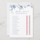 Blue zei dat ze Vrijgezellenfeest spel Kaarten zei (Voorkant)