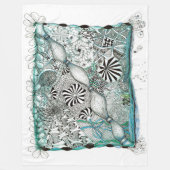 Blue Zen Blanket Fleece Deken (Voorkant)