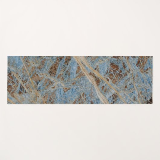 Blue Zen Marble Yoga Mat (Voorkant (horizontaal))