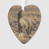 Blue Zeus bij Dawn Wild Hoofbeats Ornament (voorkant)