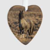 Blue Zeus bij Dawn Wild Hoofbeats Ornament (voorkant)