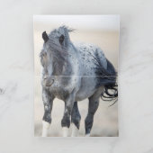 Blue Zeus Wild Greeting Card (Binnen)