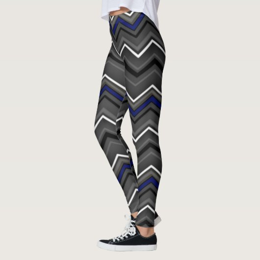 Blue Zig Zag met Ribbon...RA Leggings (Links)