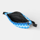 Blue Zigzag Fanny Pack Heuptasje (Open)