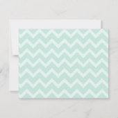 Blue Zigzag & Red Party Invitation Kaart (Achterkant)