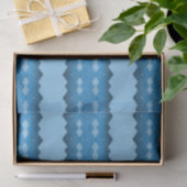 Blue Zigzag Tissuepapier (Geschenk)