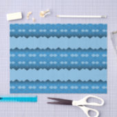 Blue Zigzag Tissuepapier (Craft)