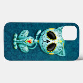Blue Zombie Sugar Kitten Case-Mate iPhone Case (Achterkant (horizontaal))