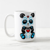 Blue Zombie Sugar Panda Koffiemok (Links)
