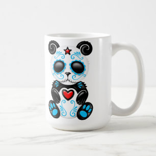 Blue Zombie Sugar Panda Koffiemok