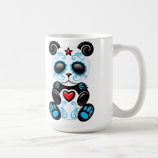 Blue Zombie Sugar Panda Koffiemok (Rechts)