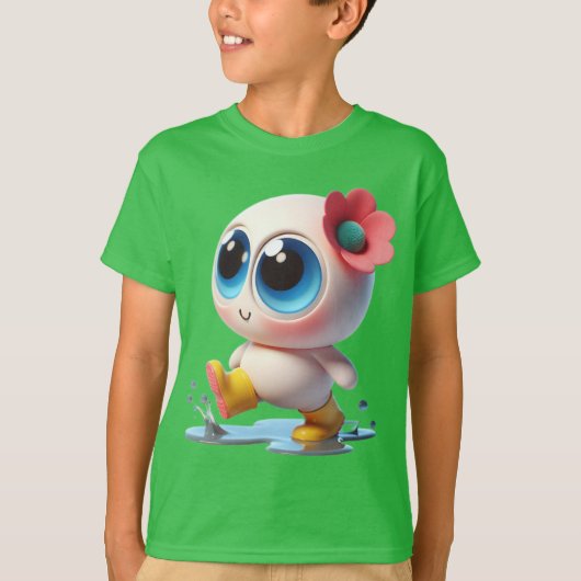 Blueaisik Splashing in Puddles T-shirt (Voorkant)