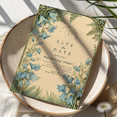 Bluebell Art Nouveau Wedding Save The Date