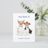 Bluebell & Beth Jack Russells Coronation briefkaar Briefkaart (Staand voorkant)