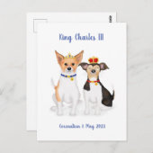 Bluebell & Beth Jack Russells Coronation briefkaar Briefkaart (Voorkant / Achterkant)